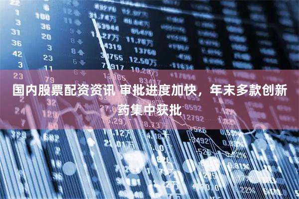 国内股票配资资讯 审批进度加快，年末多款创新药集中获批